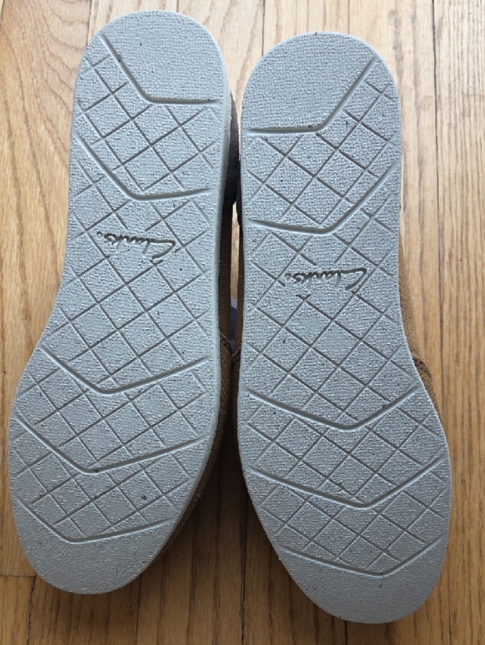 Clarks Collection Slip-On Moccasin in Taupe with Blue Insole - Picture 7 of 11
